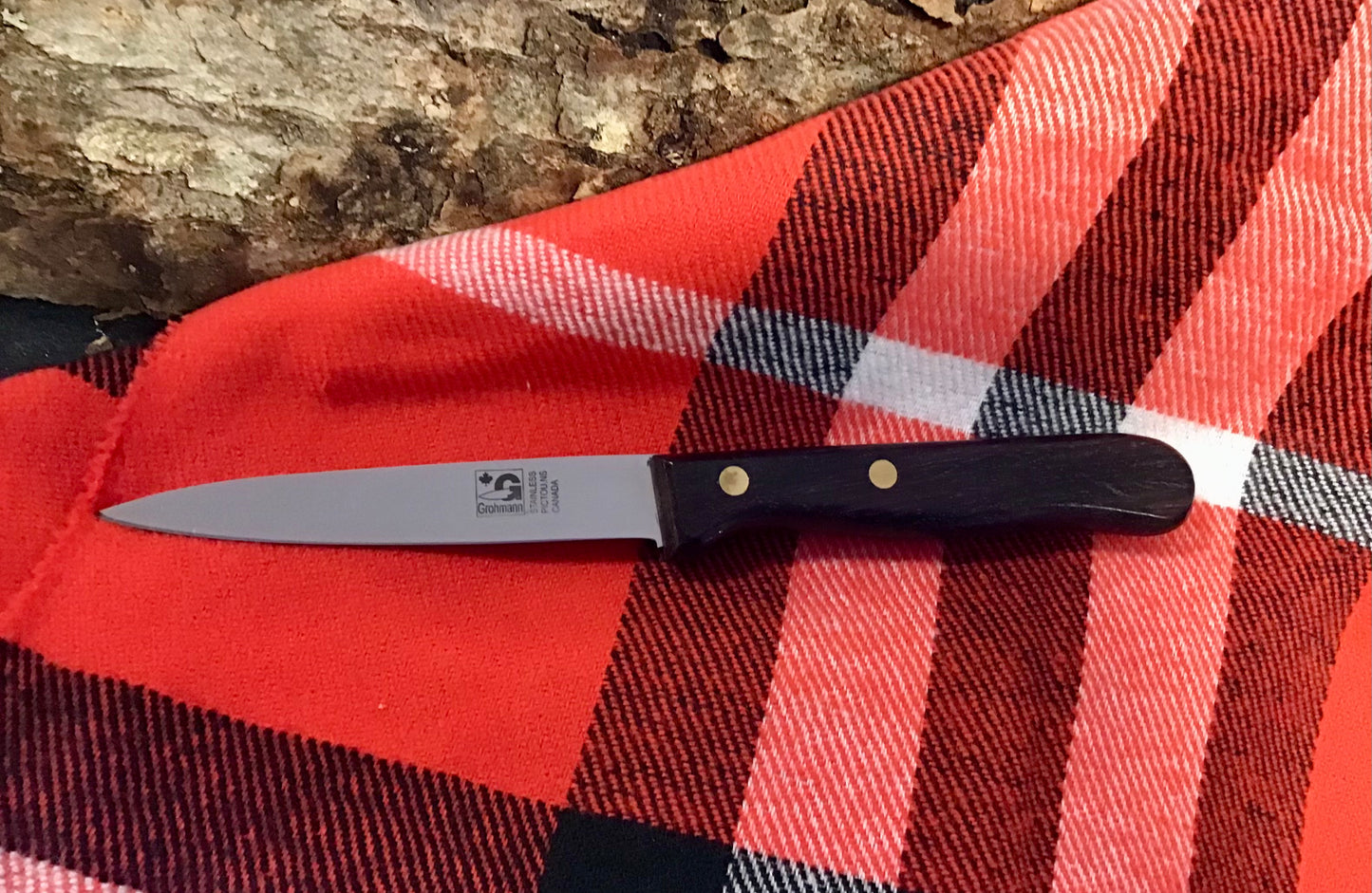 GROHMANN KNIVES - 3" Reg Rosewood Paring Knife - $31.00