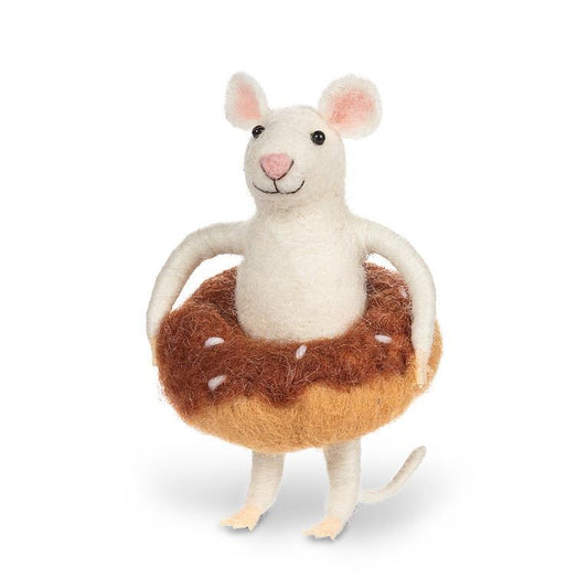 Mouse in Donut Ornament