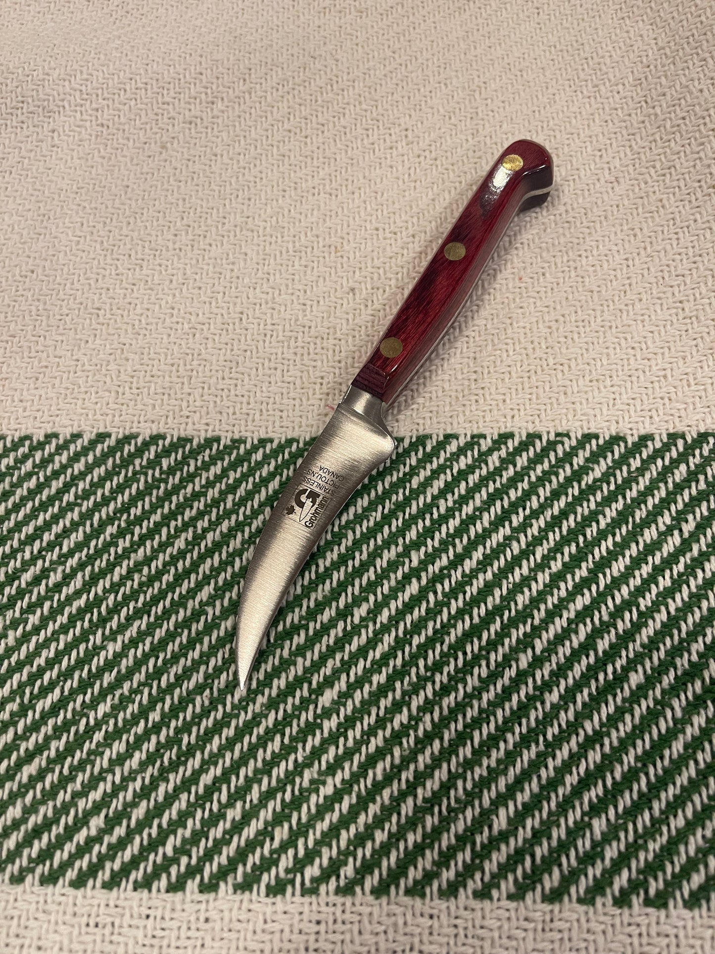 GROHMANN KITCHEN KNIVES - X201FG-3" Xtra Forged Curved Paring knife - $ 99.00