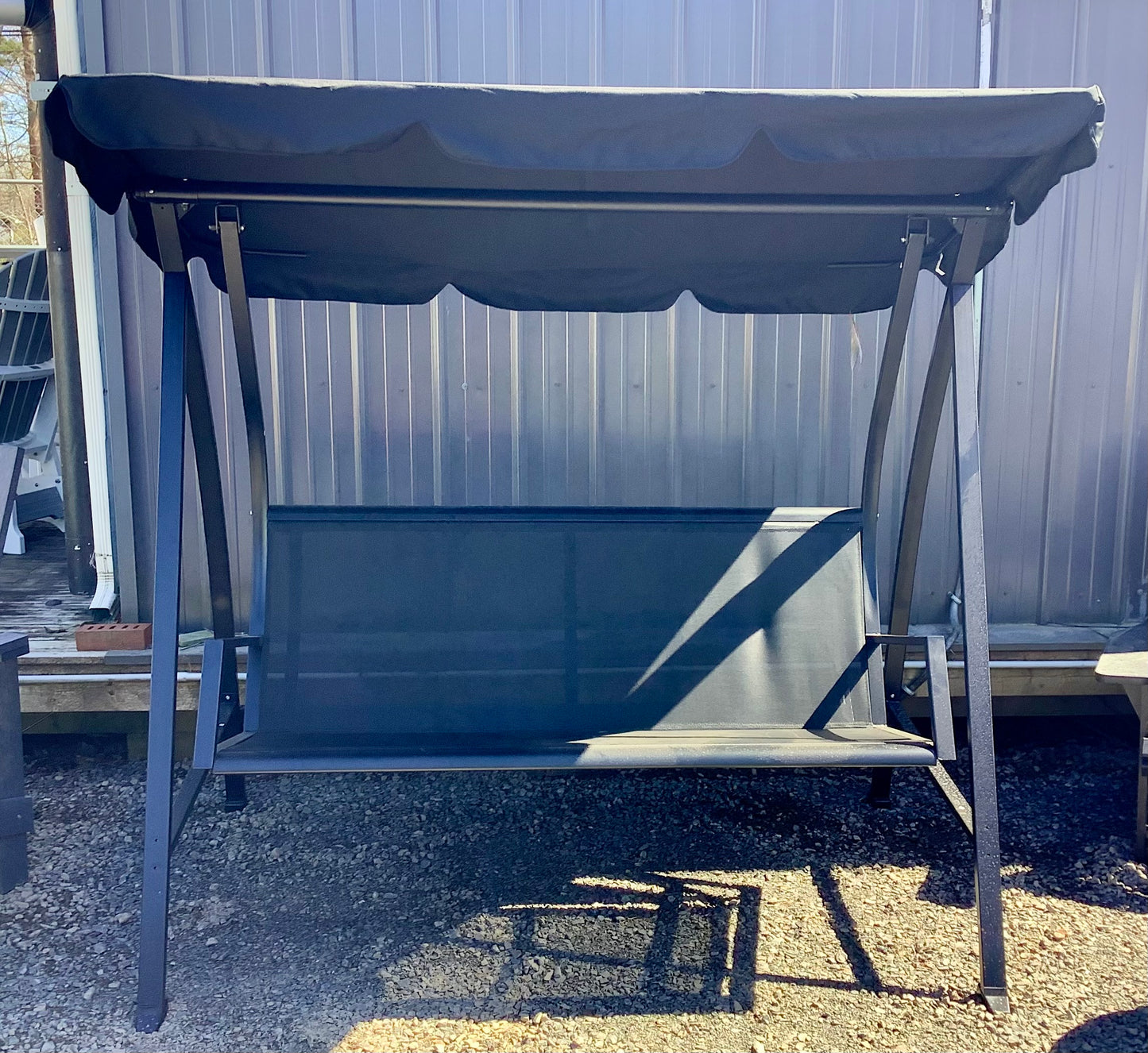 Corriveau Outdoor Furniture - DLX 3 seaters textilene sling swing