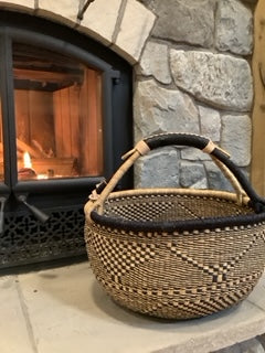 Big Blue Moma - Round Large Basket