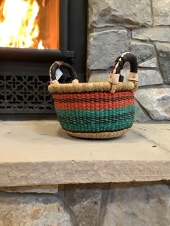 Big Blue Moma - Round Small Two Handled basket