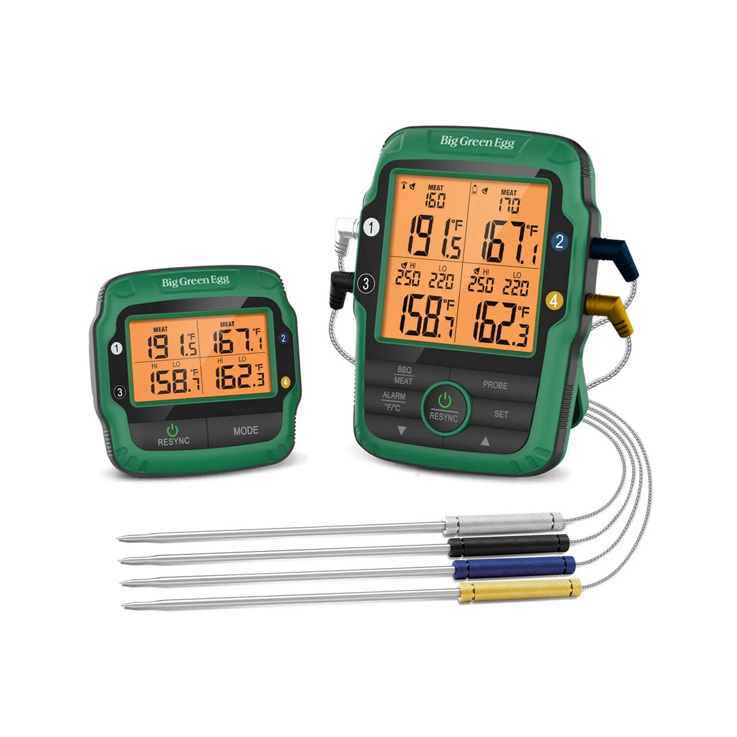 BIG GREEN EGG - 4 Probe Wireless Meat Thermometer - 128003