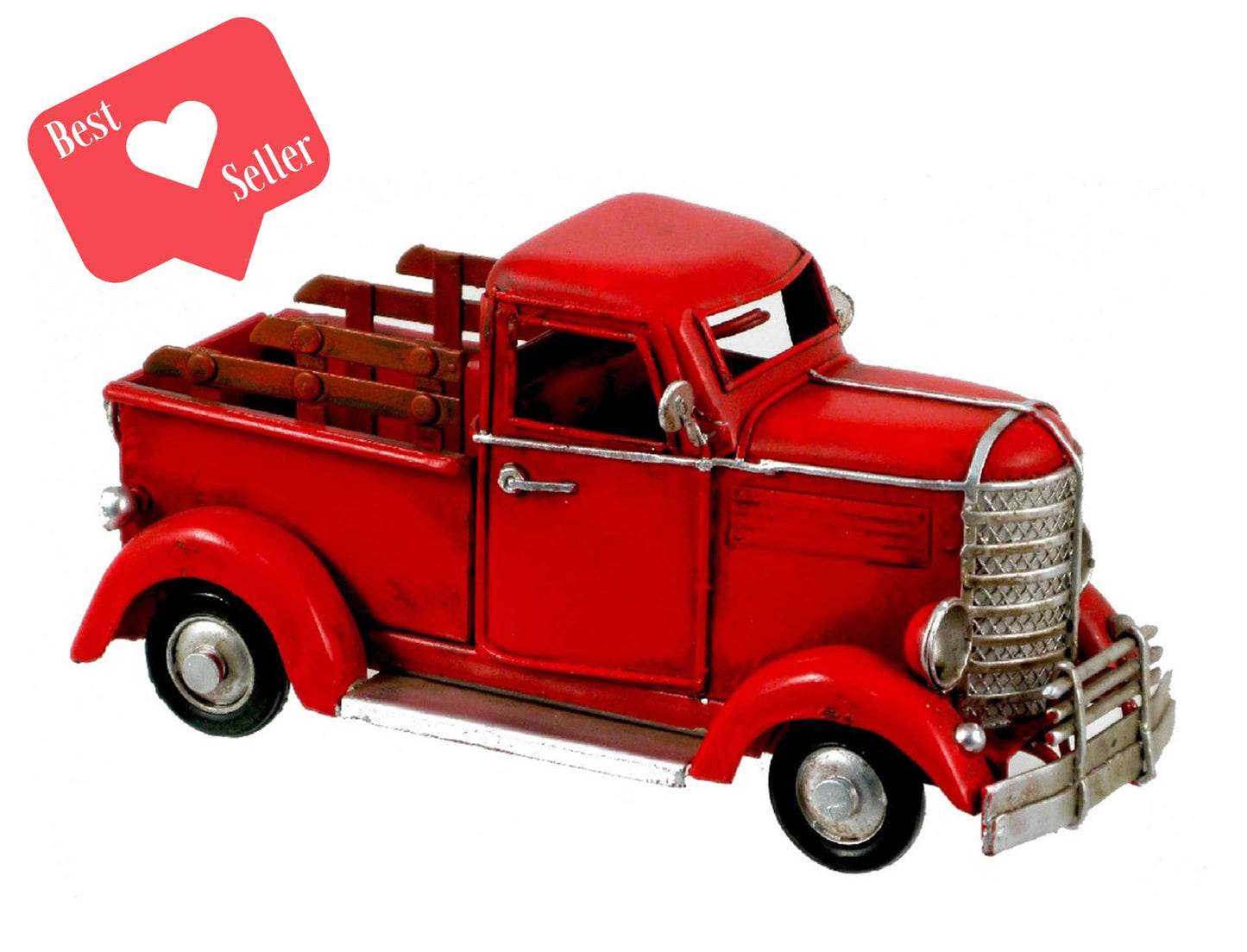 Red Metal Pick Up Truck