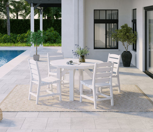 CRP - 48" Round Dining Table in White T05-02