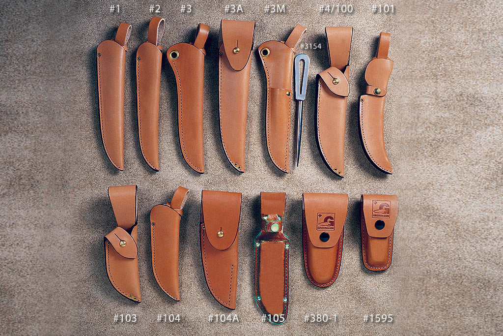 GROHMANN KNIVES - #1595 Leather Lock Blade Sheath - $32.00