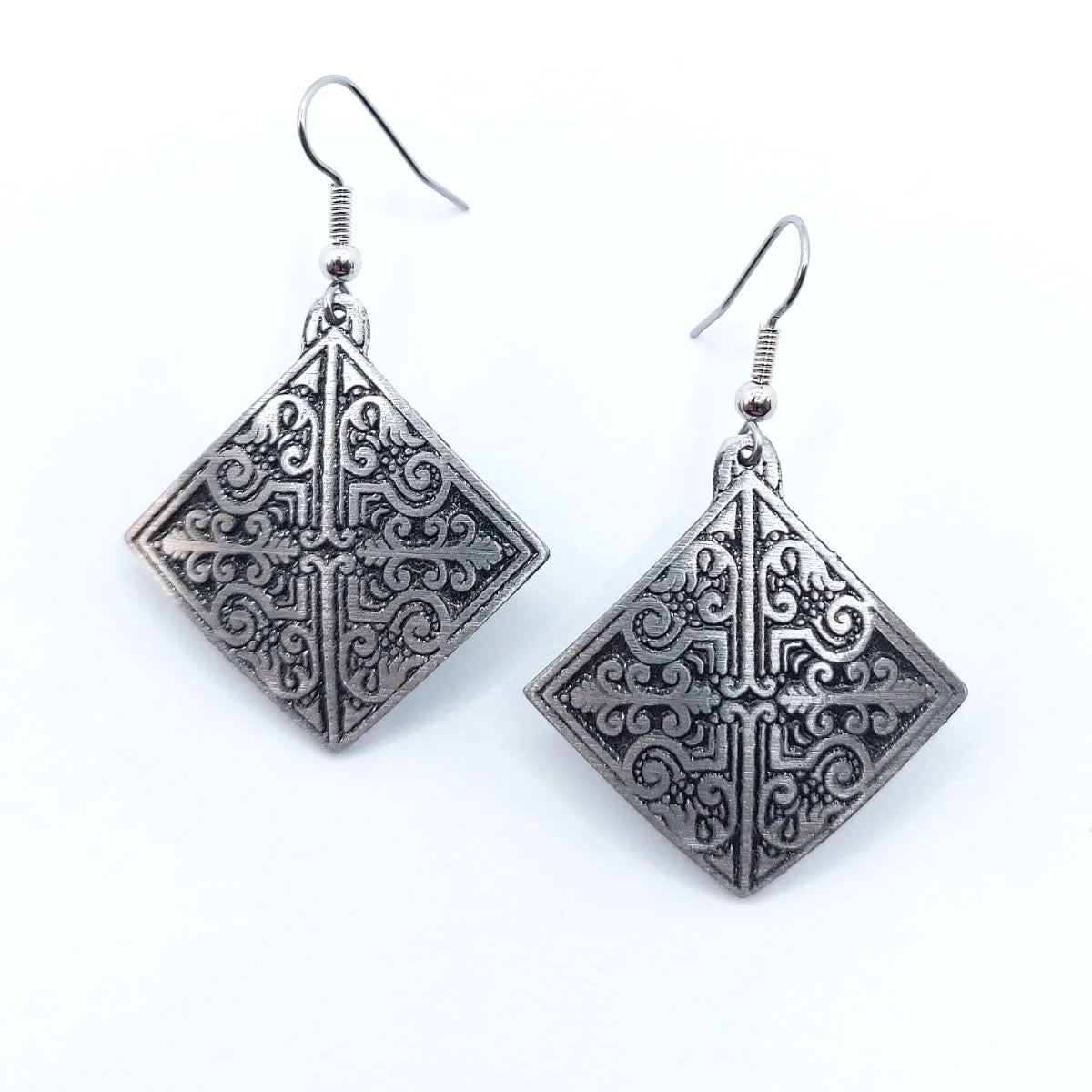 Atlantic Pewter - Large Earrings