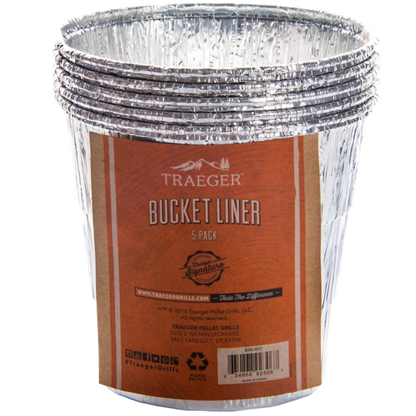 Traeger - Bucket Liners - 5 Pack