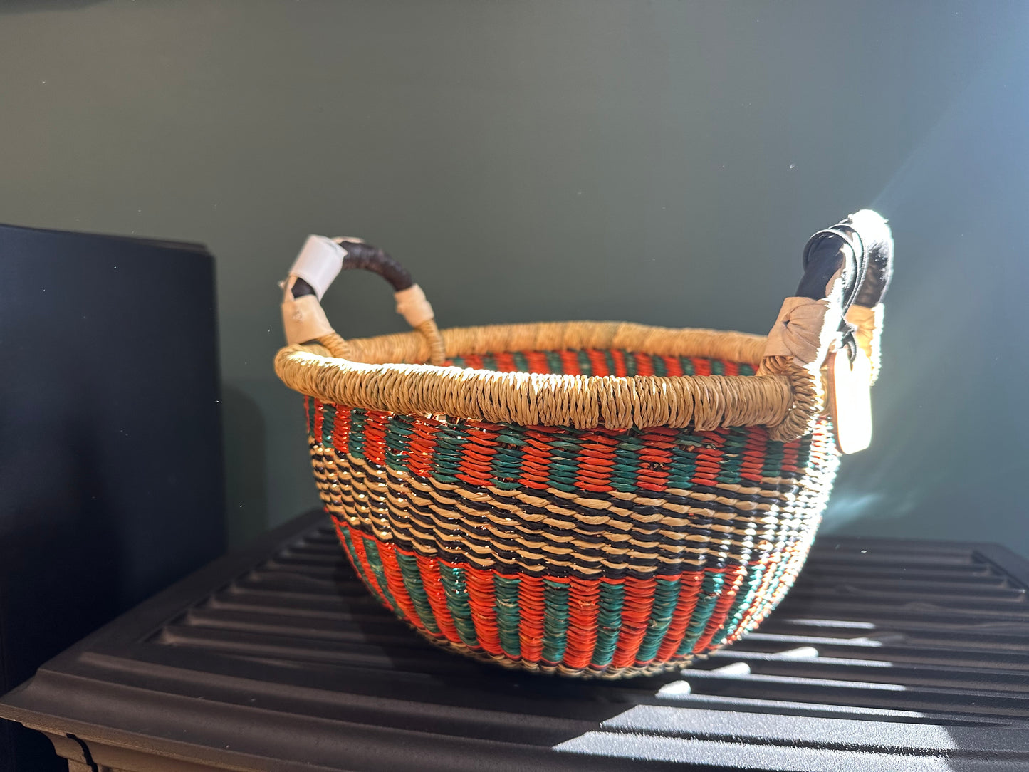 Big Blue Moma - Round Small Two Handled basket
