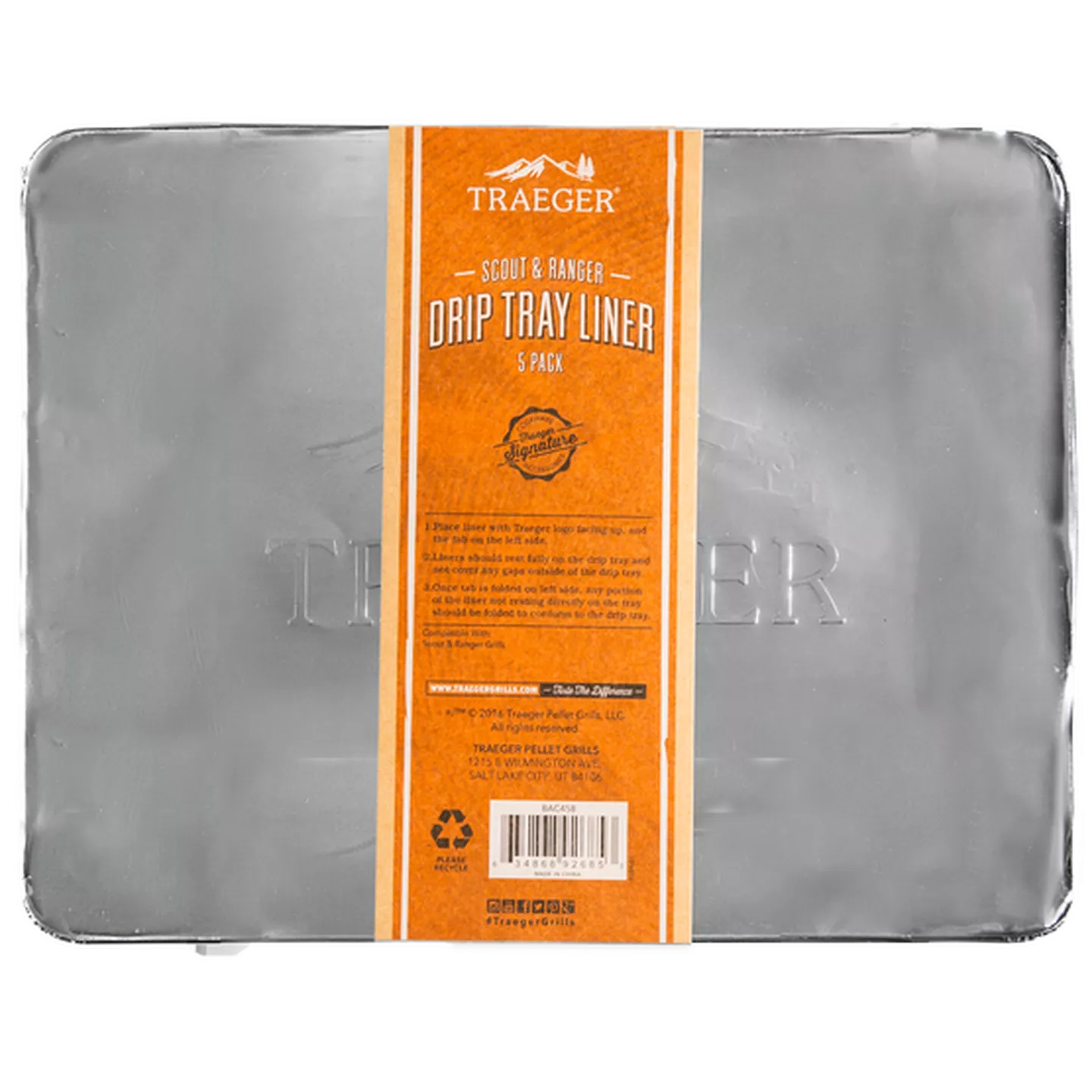 Traeger - Drip Tray Liners - 5 Pack - Ranger