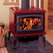 Pacific Energy Summit Classic LE w/ black metallic door, legs & trivet