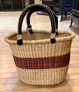 Big Blue Moma - Tulip Shape Basket with handles