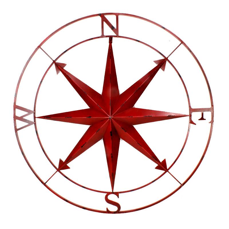 Compass - Red Metal