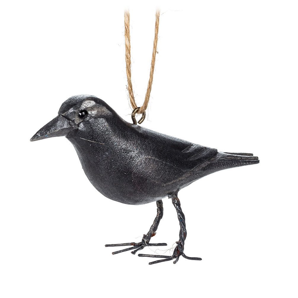Ornament - Carved Crow