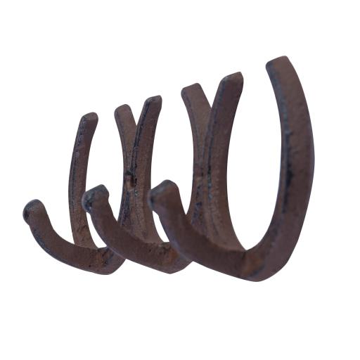 Wall Hook - Lucky Triple Horseshoe