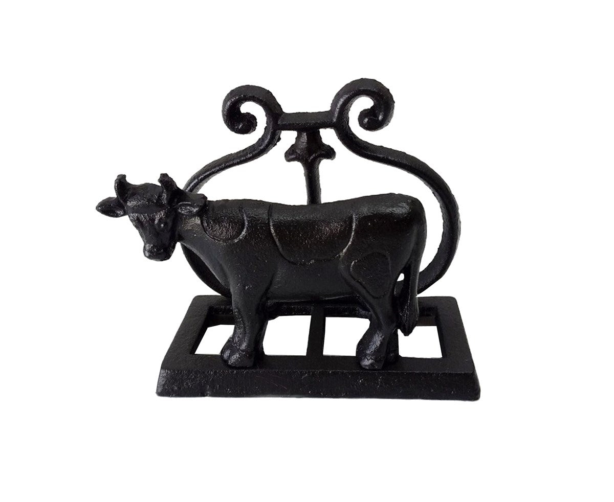 Decor - Napkin Holder - Black Cow