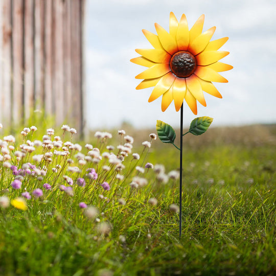 Decor - Metal Sunflower Garden Stake