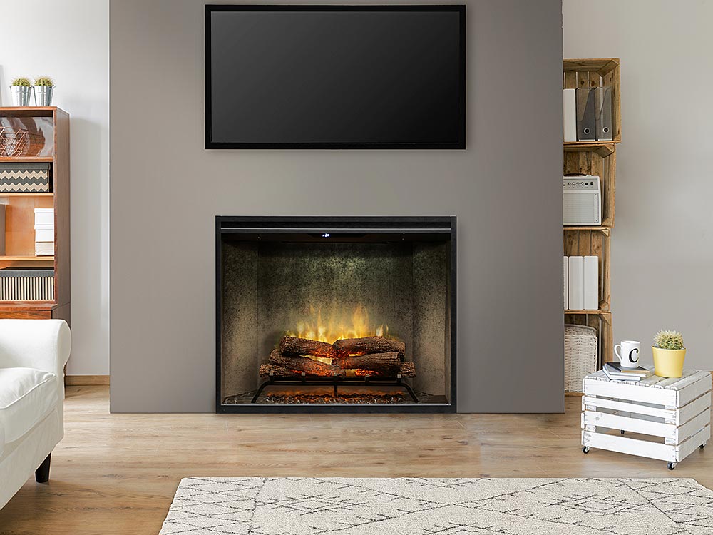 Dimplex - 36" Portrait Revillusion - Built-In Electric Fireplace