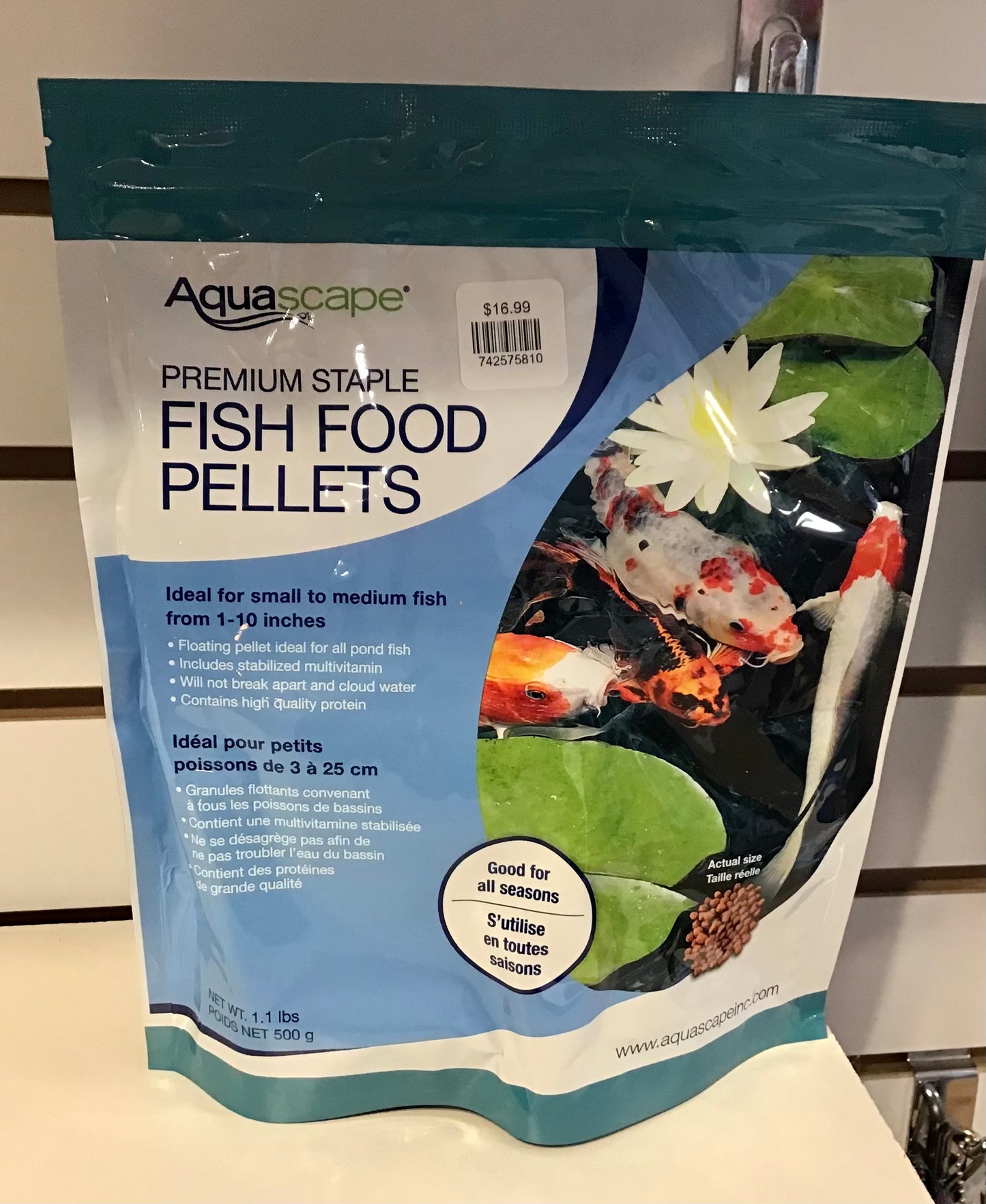 Aquascape - Premium Fish Food Pellets - 500g - Country Stoves and Sunrooms Ltd