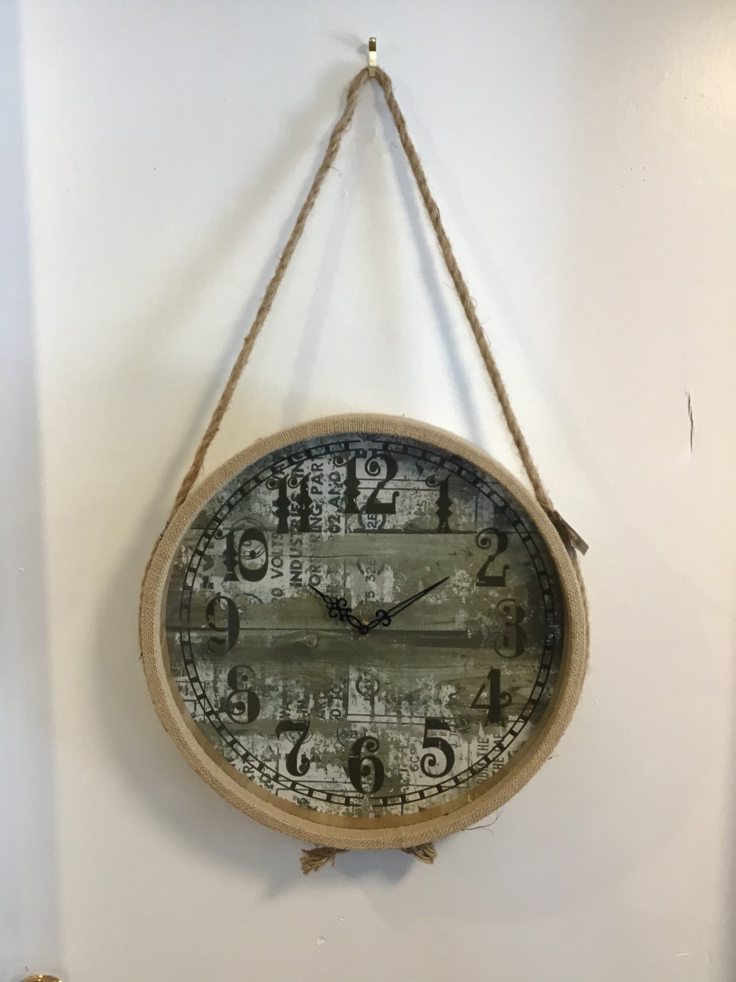 Clock - Round with Rope - Country Stoves and Sunrooms Ltd