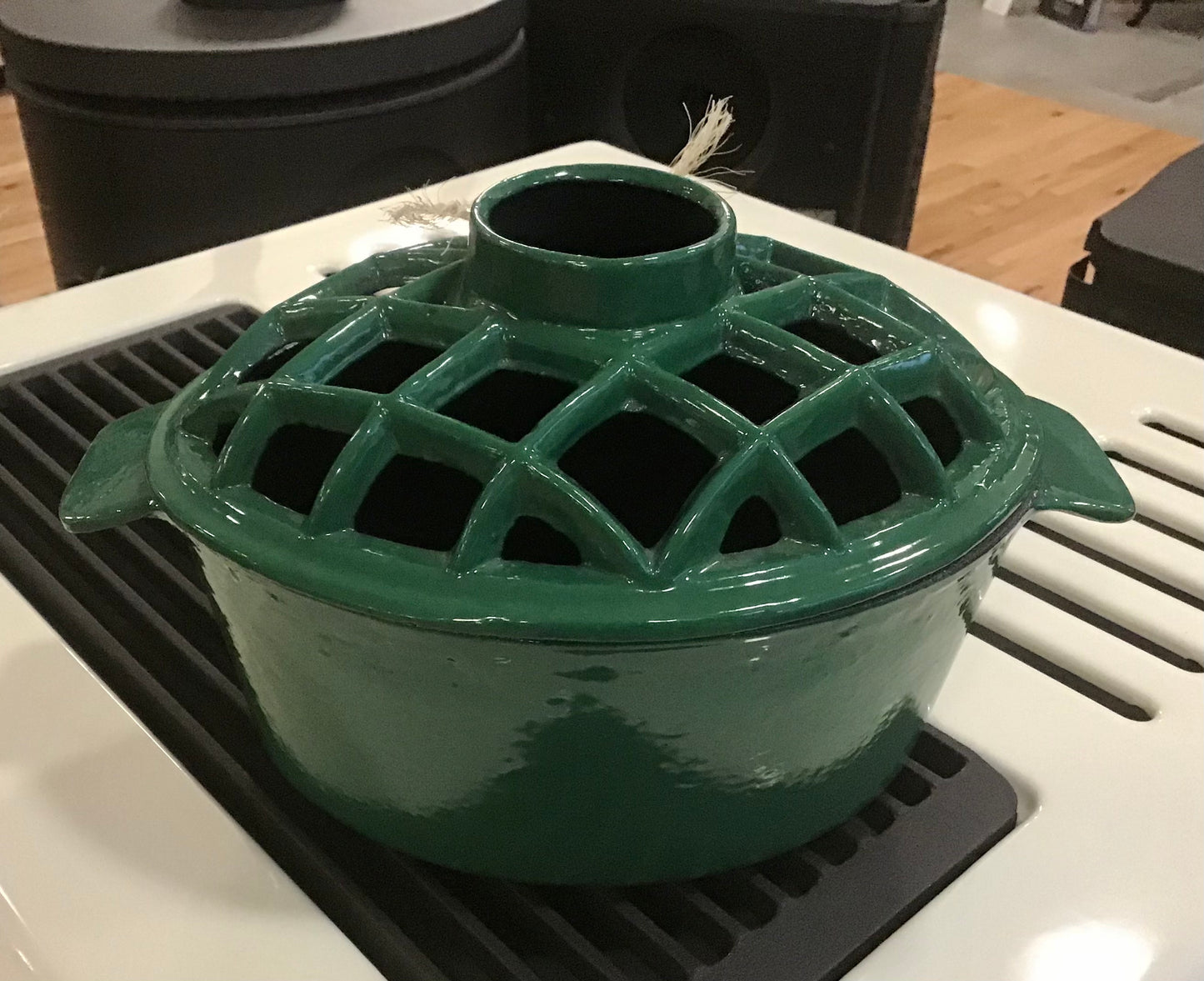 Steamer - Lattice Top - Green