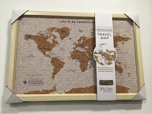 Decor - Cork Canada Travel Map - Small