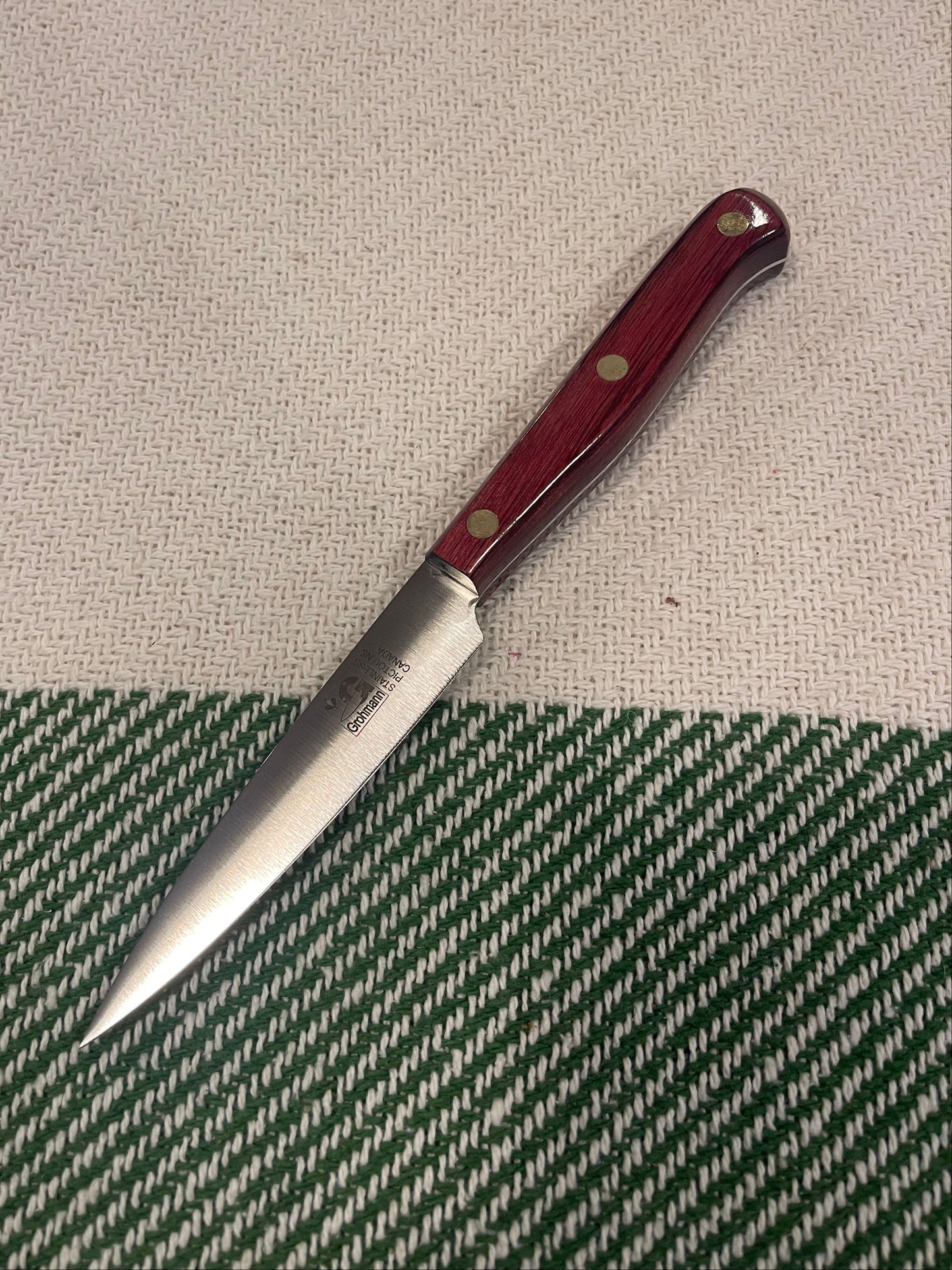 GROHMANN KITCHEN KNIVES- 4" Paring Wine Resin - X201FT-4 - $79.00