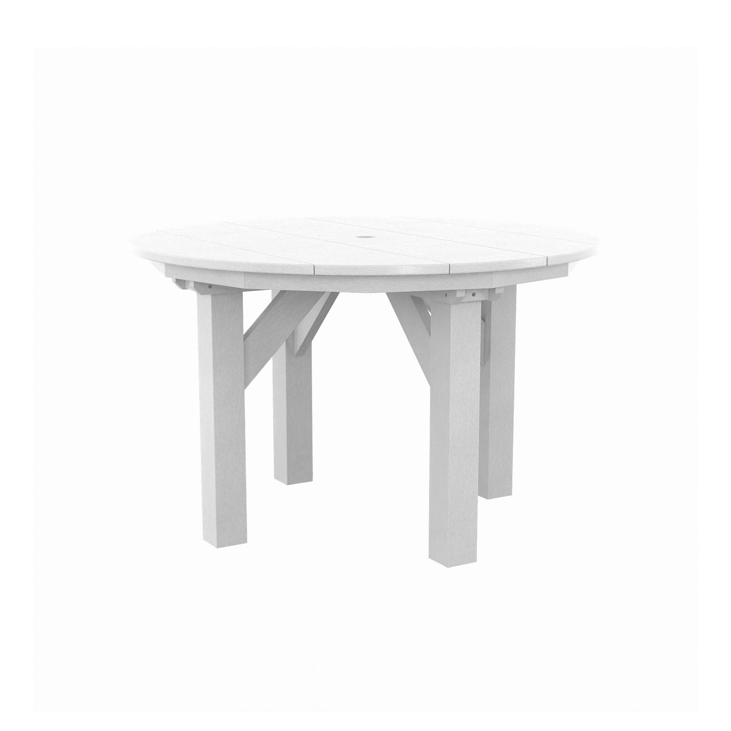 CRP - 48" Round Dining Table in White T05-02