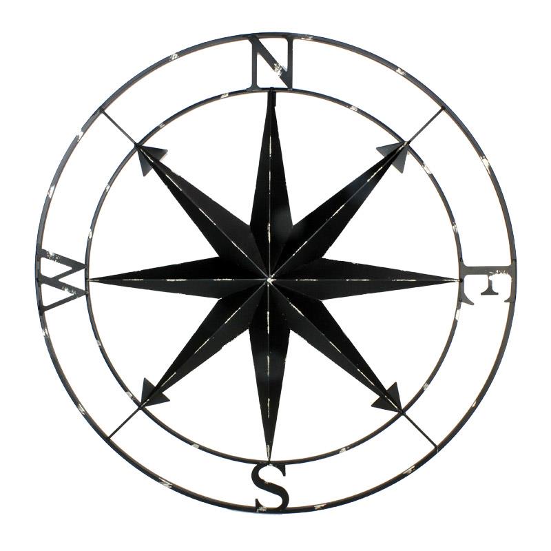 Compass - Large Black Metal