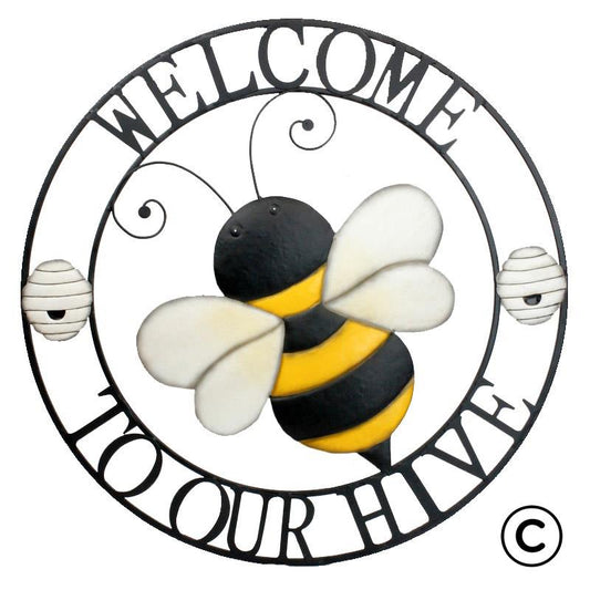 Welcome Bee Hive Circle