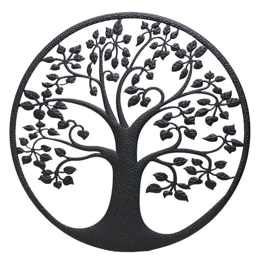 Tree Of Life Circle Black
