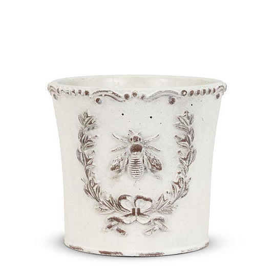 Planter Embossed with Bee