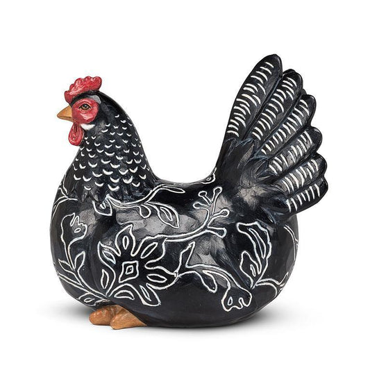 Sitting Engraved Hen