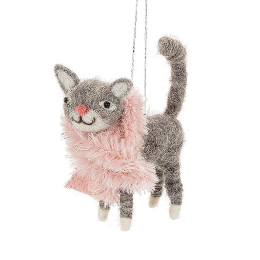 Ornament - Cat with Scarf