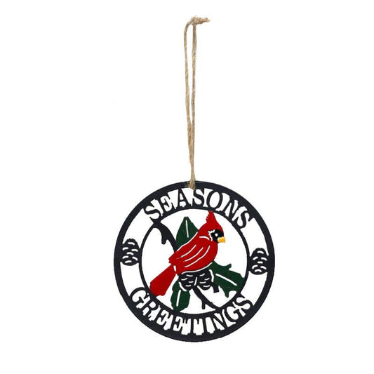 Cardinal Circle Ornament