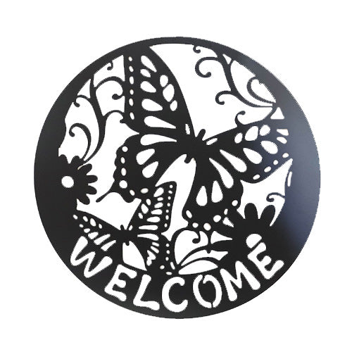 Butterfly Welcome Circle Decor