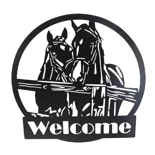 Welcome Horse Circle -Decor