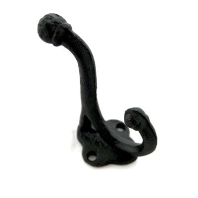 Wall Hook - 2 Level Black