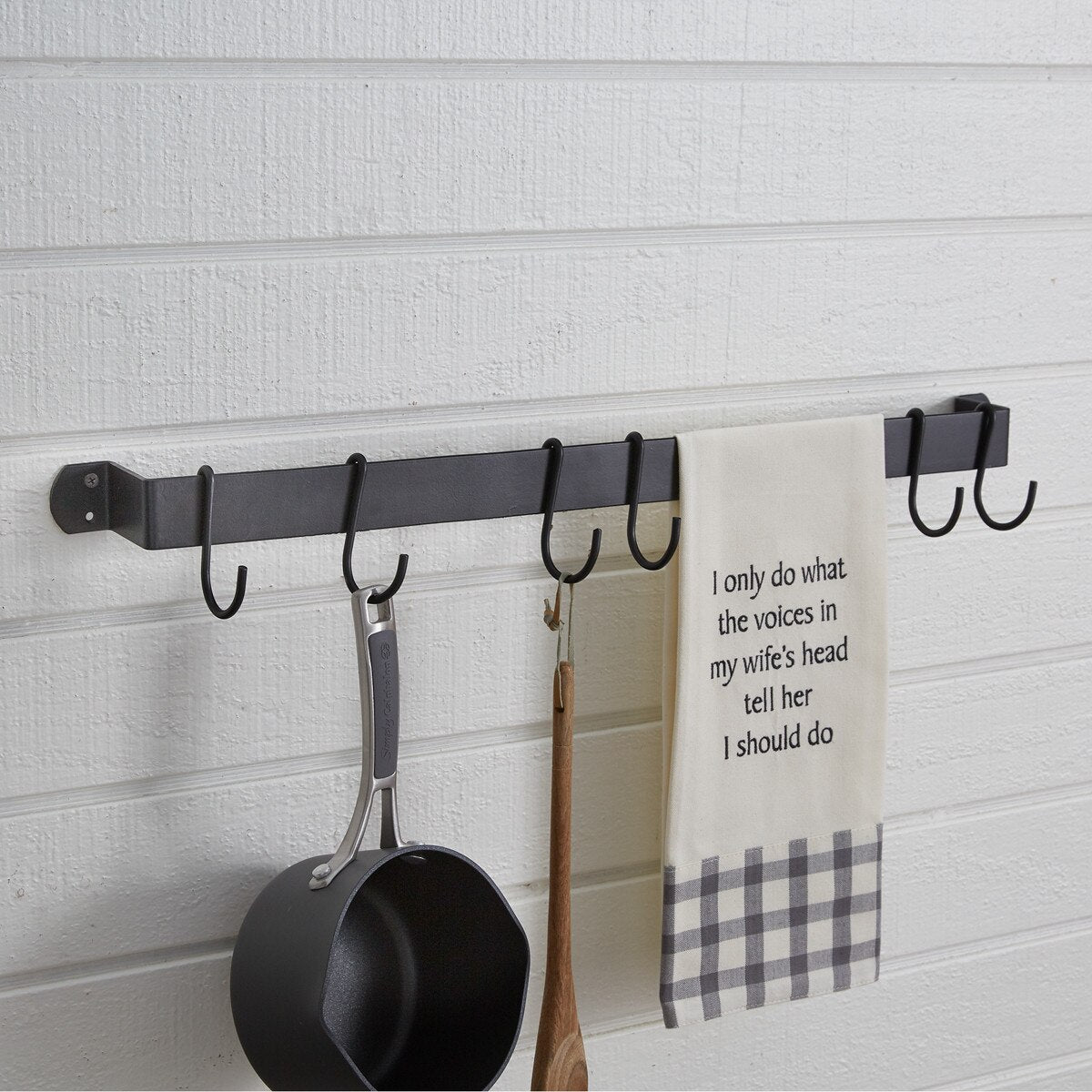 Mug & Pot Rack with Hooks