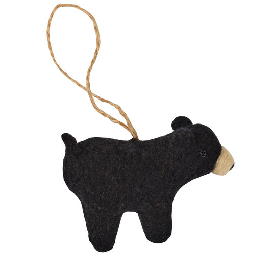 Black Bear Felt Ornament