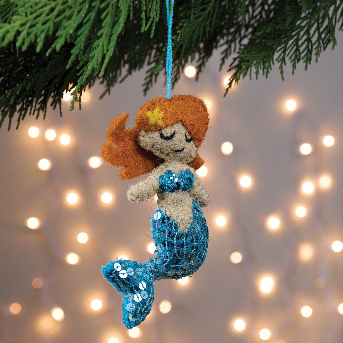 Mermaid Felt Ornament