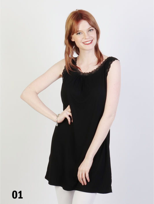 Black Lacy Tank Top
