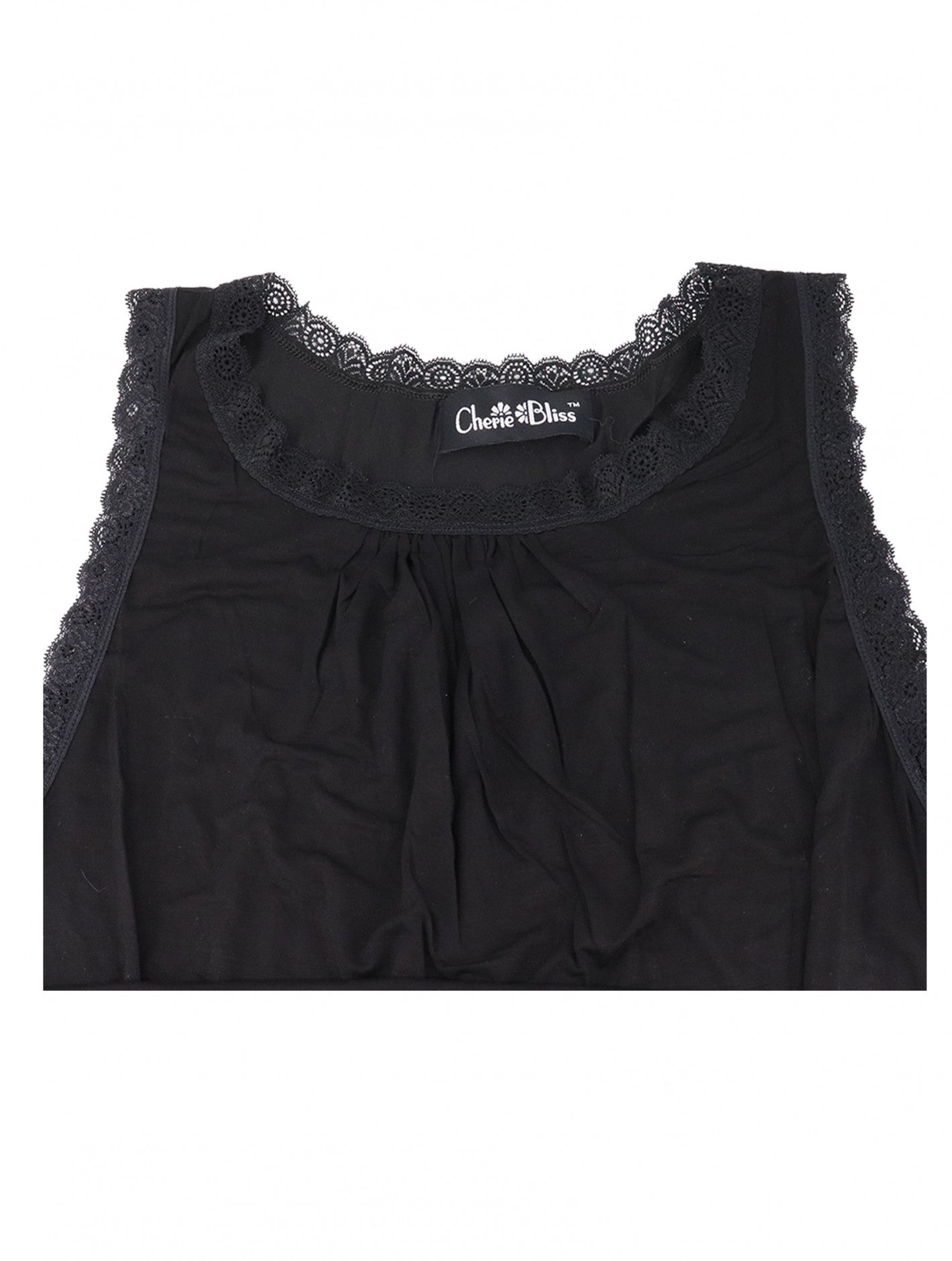 Black Lacy Tank Top