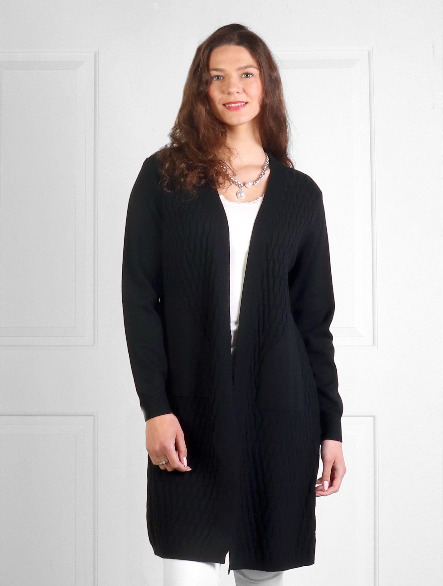 Solid Color Knitted Cardigan w/ pockets