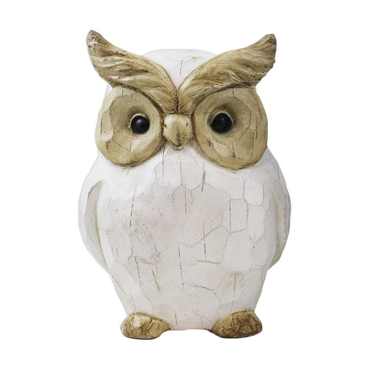 Decor - Poly Distress carved owl