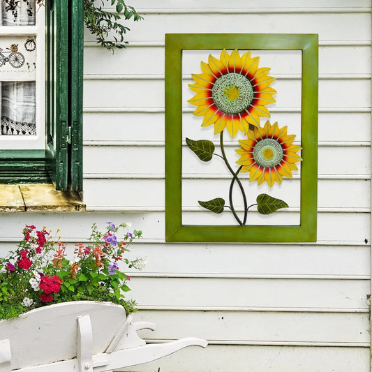Décor - Small Rectangular Framed Sunflower