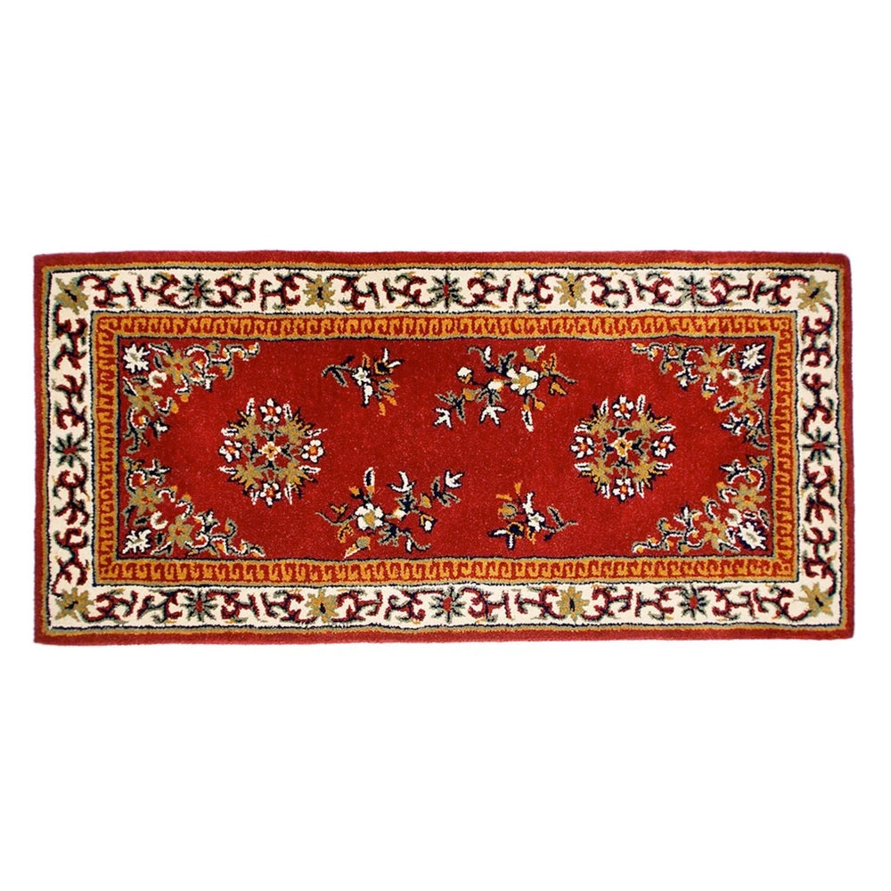 Hearth Rug- Rectangular -Burgundy 56X26