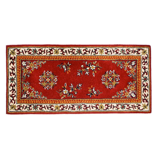 Hearth Rug- Rectangular -Burgundy 56X26