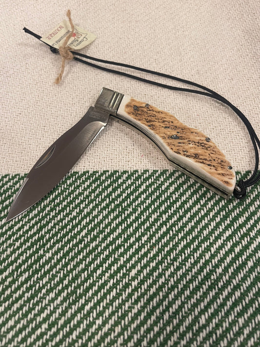GROHMANN POCKET KNIVES - D.H.Russell Lock blade SS  Staghorn -#H300S - $307.00