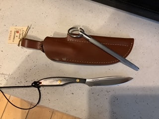 GROHMANN KNIVES - #M2SS trout & Bird/micarta/SS w/sharp Steel- $158.00